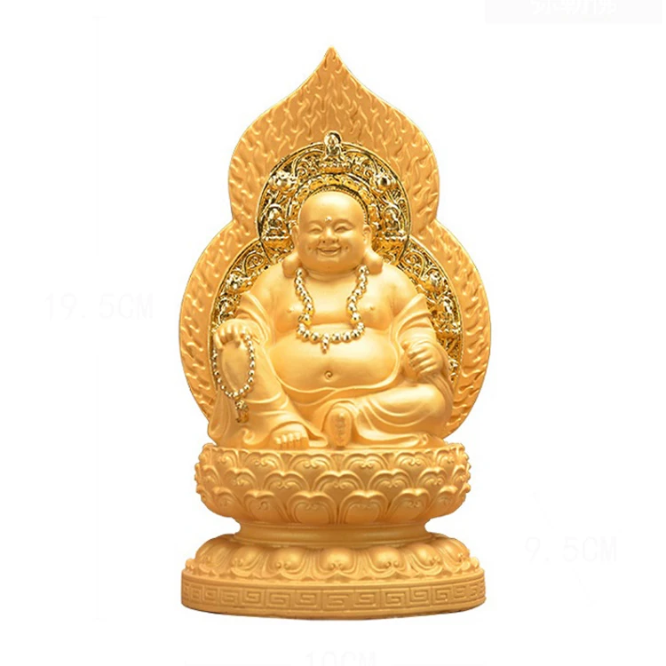 Dropship Cheap Wholesale Buda Heykeli Mini Buddha Statue Tuong Phat Golden Buddha Statue Resin