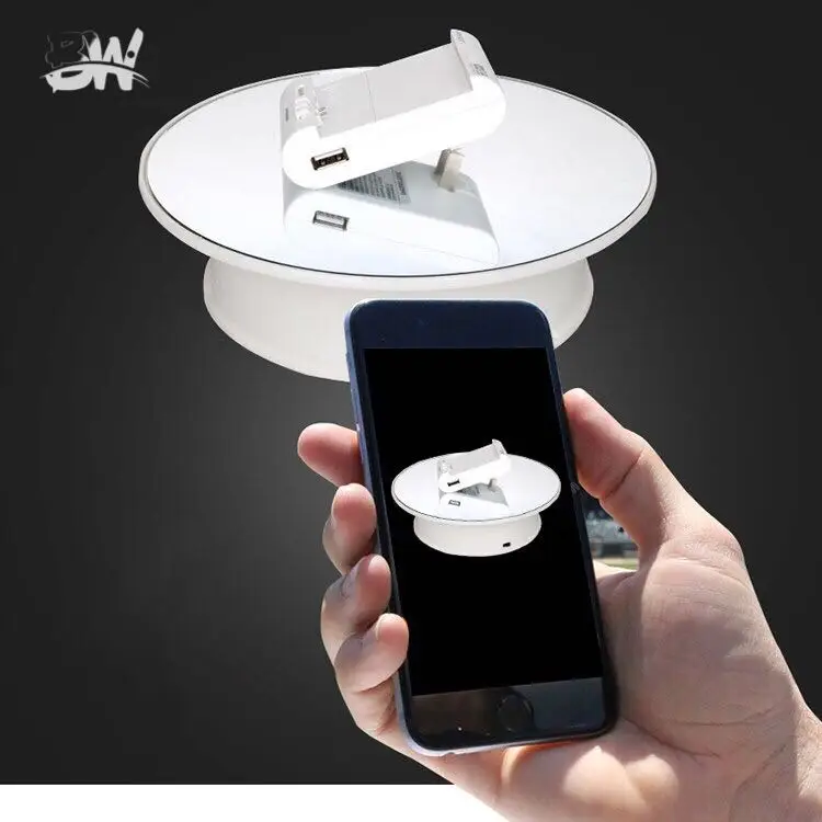 Factory Direct Sale Solar Turntable Acrylic Rotating  Display Stand For Jewelry Watch