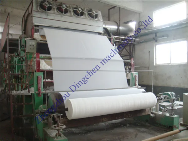 Hand towel tissue paper making machine Dingchen Machinery high performance paper machine