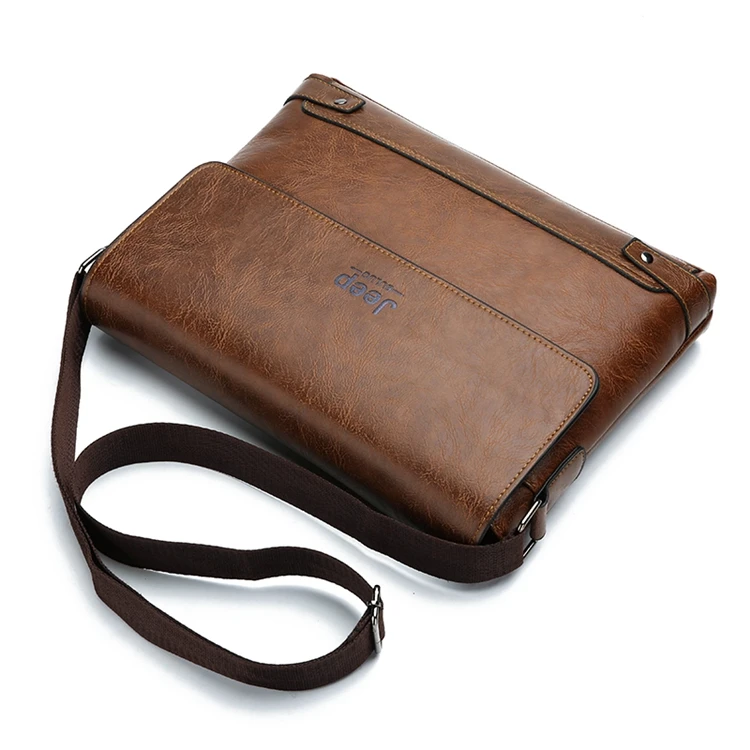 
custom european small shoulder cross body leather bag for men 