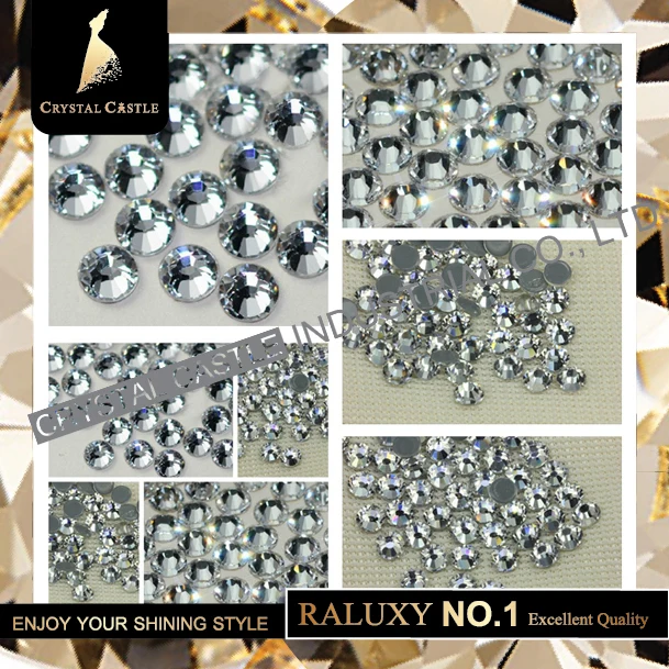 Wholesale glue back SS40 top quality crystal transparent loose hotfix crystal rhinestones flatback