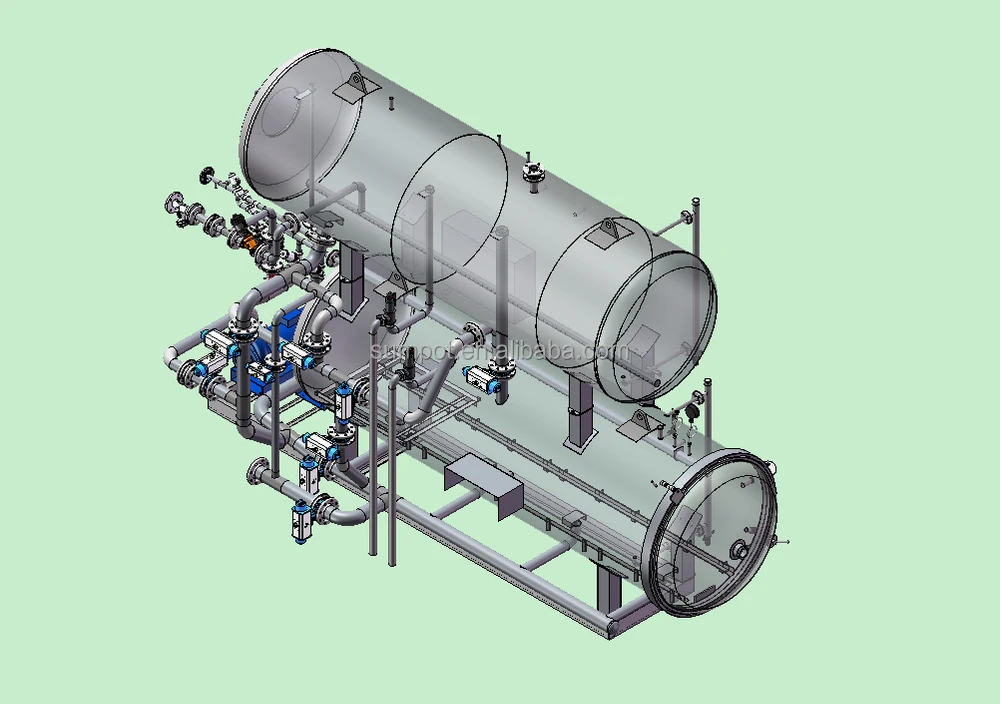 Full-Auto corn retort sterilizing industrial food processor sterilization equipment