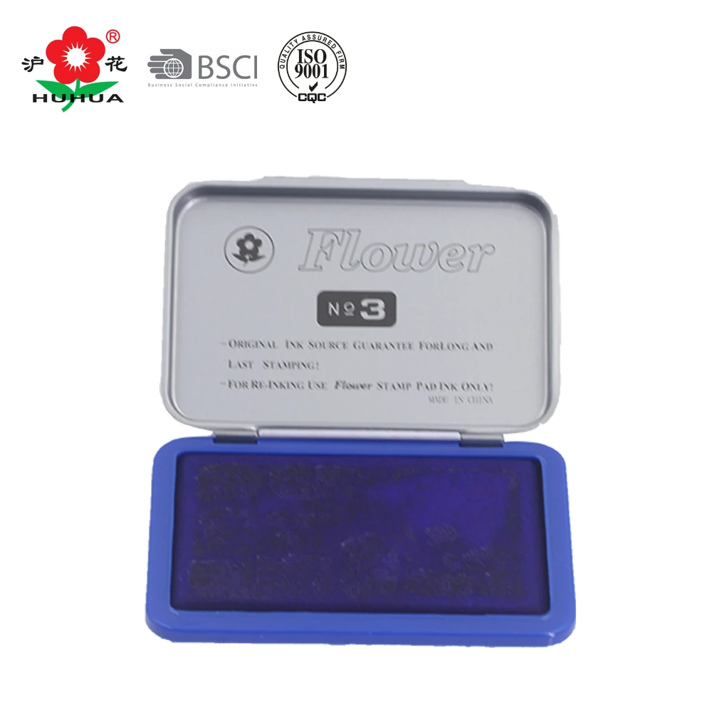 182 huhua office metal case stamp pad refill ink stamp pad