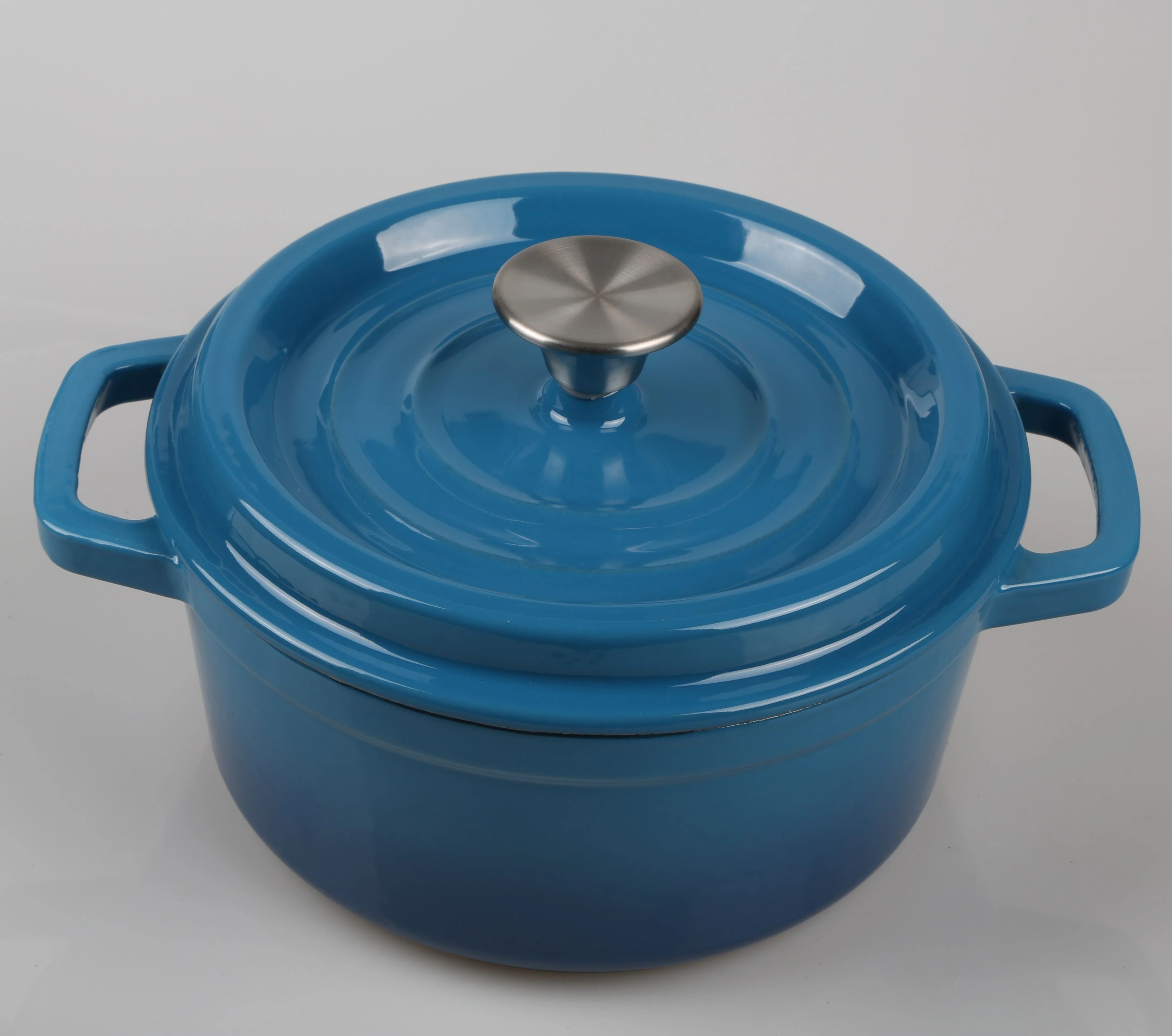 
Hot Sale Red Colors Enamel Die Cast Casserole Iron Dutch Oven New Style Eco-Friendly Die Cast Casserole with Two Handles 