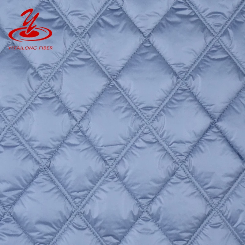 Polyester Batting Laminated Nylon Coat Quilted Fabric