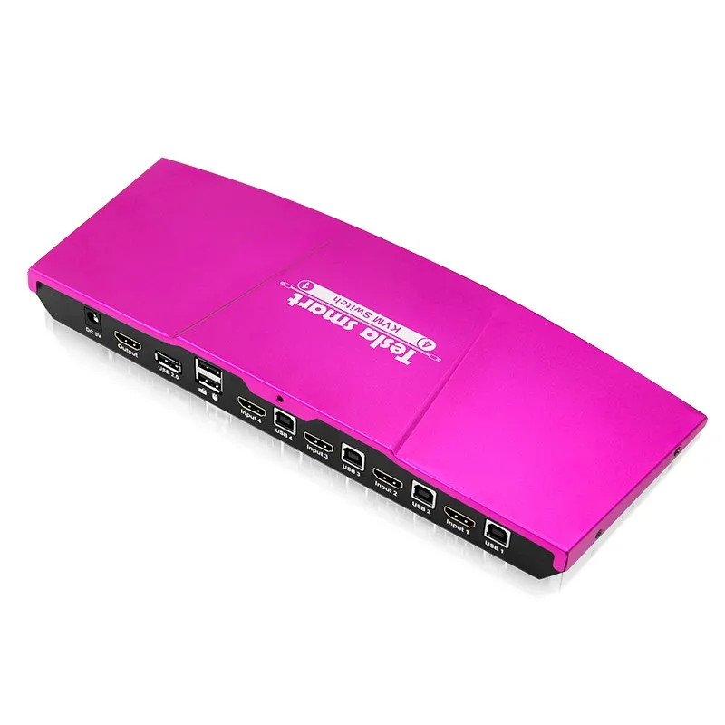 USB 2.0 4 port Wholesale 4K HDMI kvm switcher 4x1 KVM switch