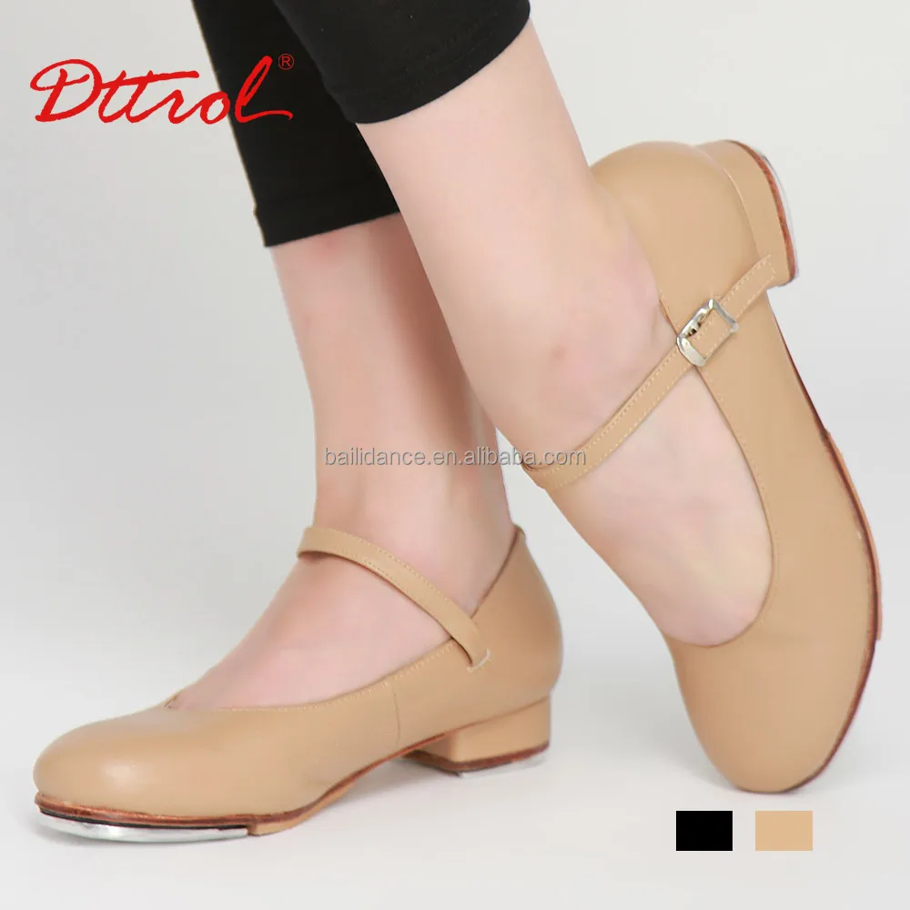
D004727 Dttrol cow leather tap dance shoes with heel 