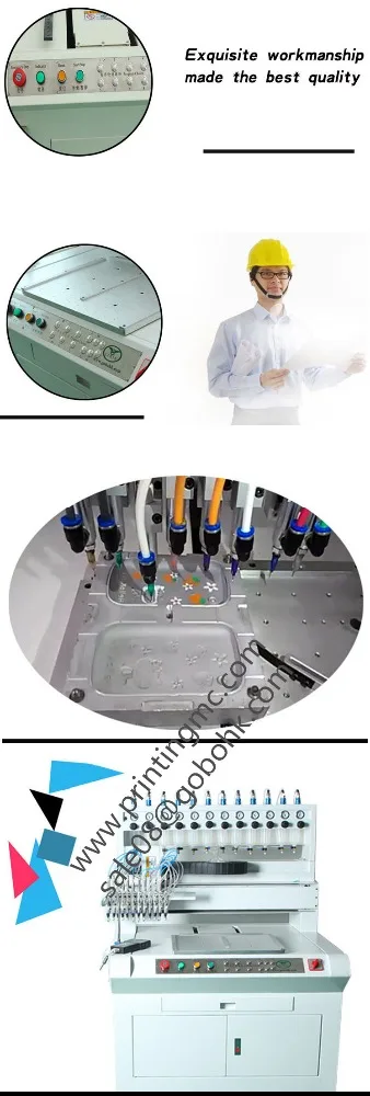 12 Colors Soft Rubber Pvc Logo/label Dispensing making Machine