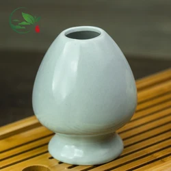 Japanese Ceremony Different Color Whisk Stand Available Porcelain Bamboo Matcha Tea Chasen Naoshi Whisk Holder