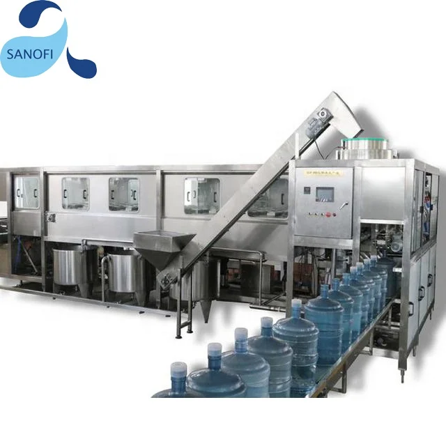 QGF-100 5 Gallon Pure Water Filling Machine Water Processing Line