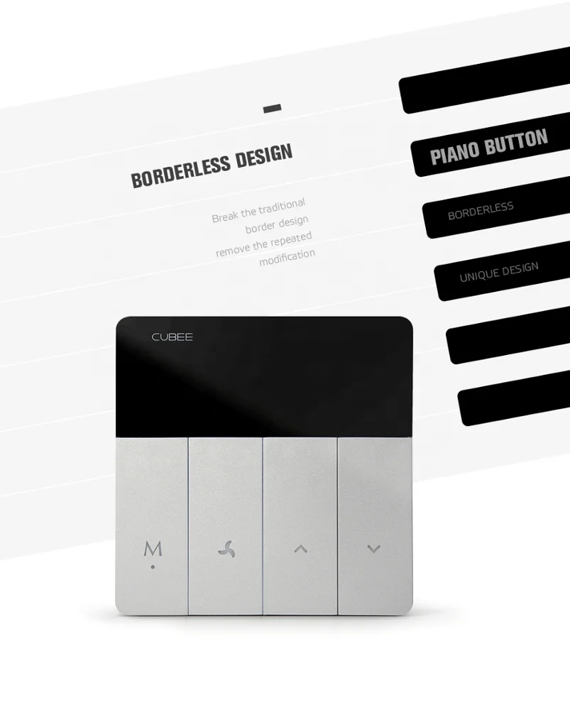 
CUBEE WIFI smart room thermostat for FCU and heating system 