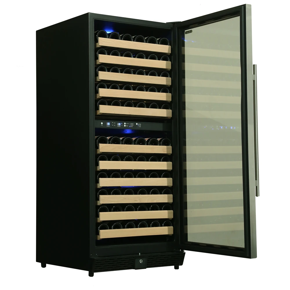 Шкаф-витрина со встроенным холодильником для вина