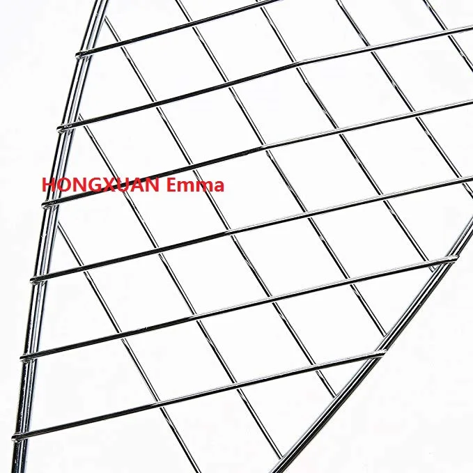 BBQ Charcoal Grilled Fish Rack/Stainless Steel BBQ Fish Grill Basket