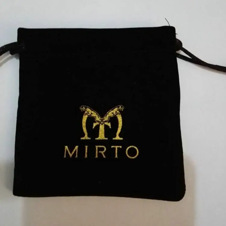 customize wholesale velvet small drawstring bag gift jewelry pouch packing bag