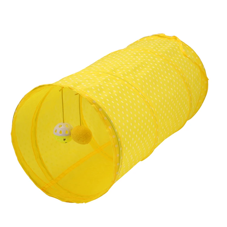 foldable cat tunnel with ball cat toy pet products wholesale in stock fast delivery cat toy