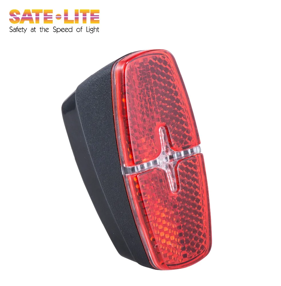 Factory direct Sate-lite CREE ebike light  StVZO ISO6742-1 eletric bike tail light with StVZO Z ECE reflector mount on Carrier