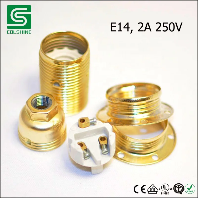  Винтажный латунный патрон в стиле ретро с металлической лампой