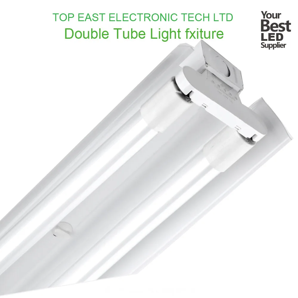 Double Head Reflector twin led tube light holder for 1200mm led tube light with 2 years warranty