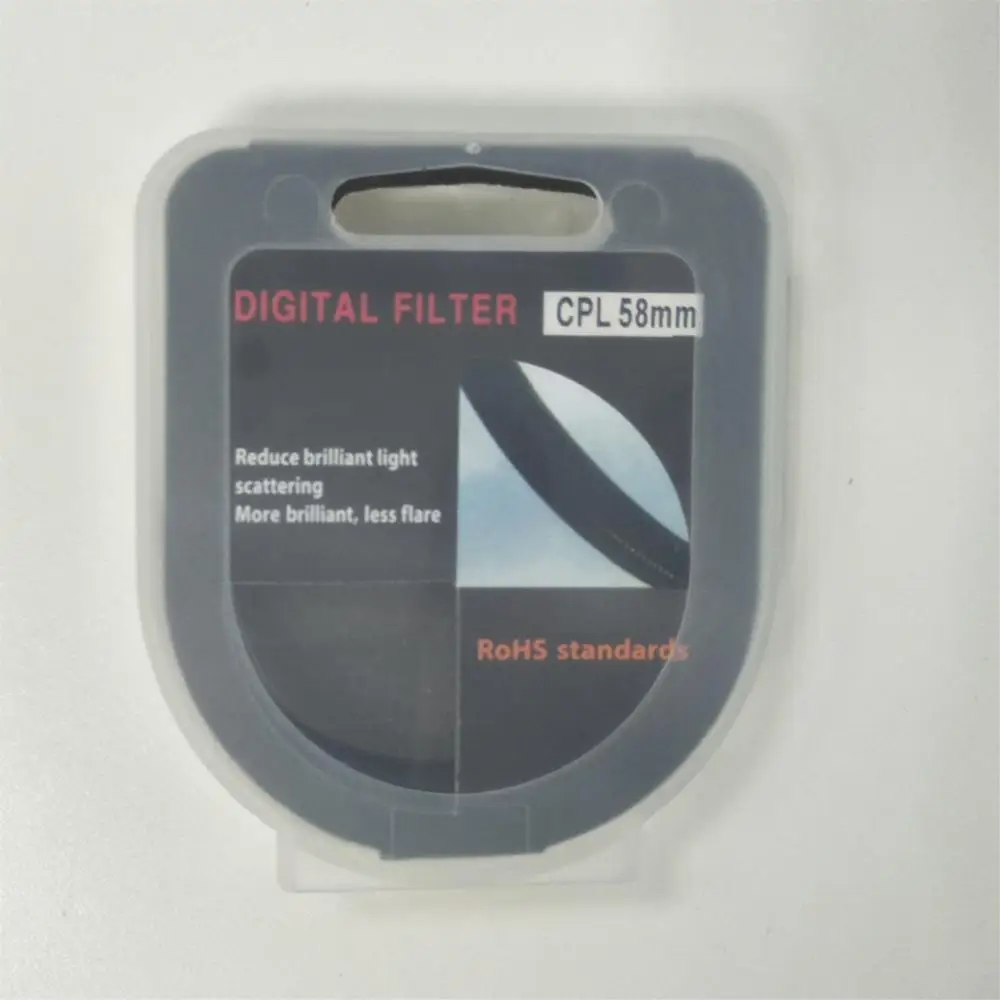 DSLR camera UV filter universal Aluminium 55mm