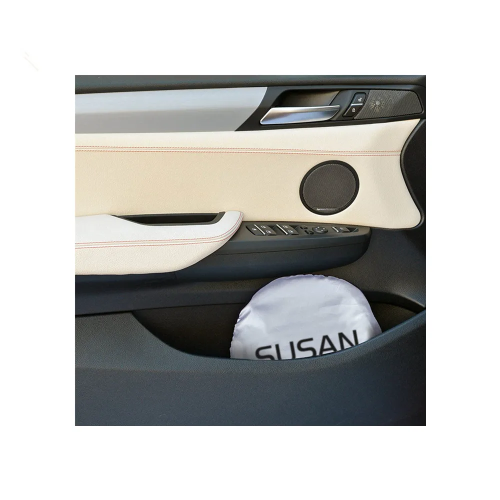 
car windshield sunshade 150*70 two circle polyester front sun shade 