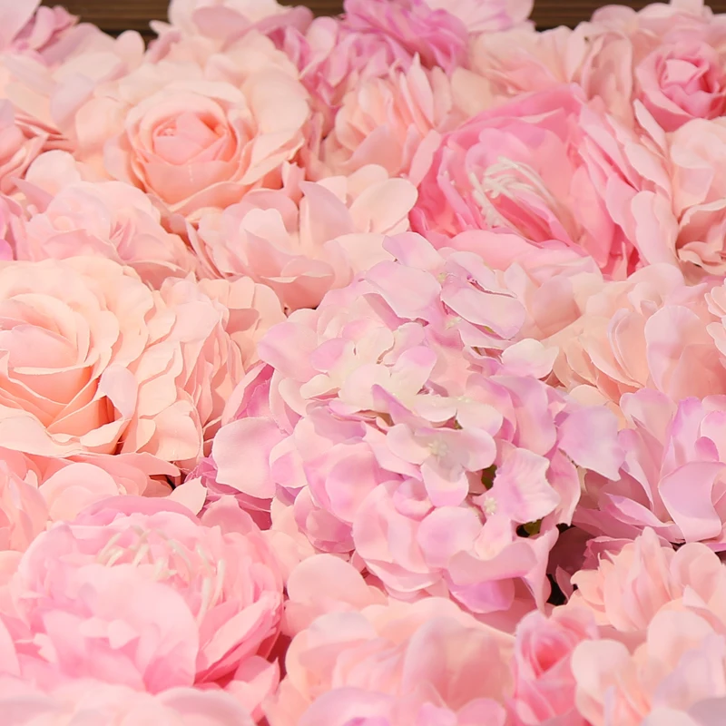 
10x8 ft Flower Wall Rose Pink Artificial Flower for Wall Decoration Background Bridal Shower Birthday Party Picture Backdrops 