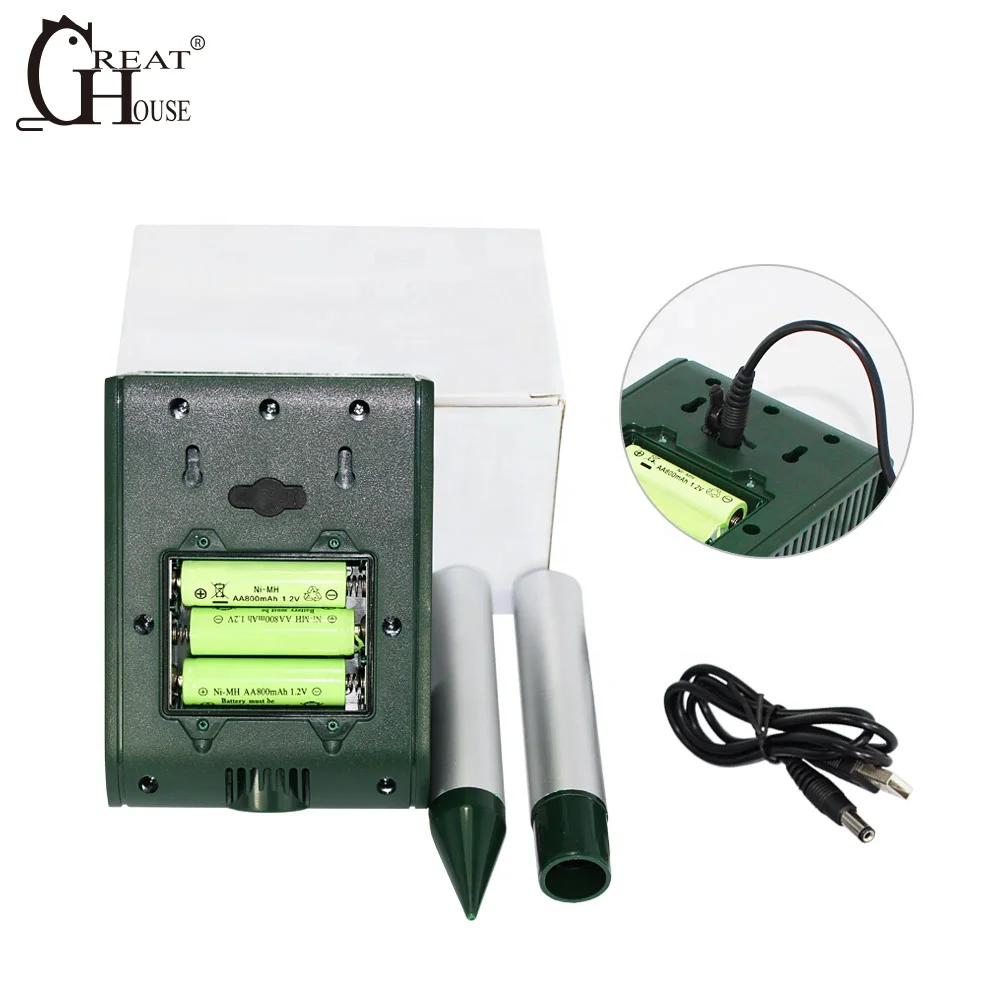 GH191B  Cat Deer Repellent Solar Powered  Ultrasonic Pest Repeller Animal Repeller Outdoor