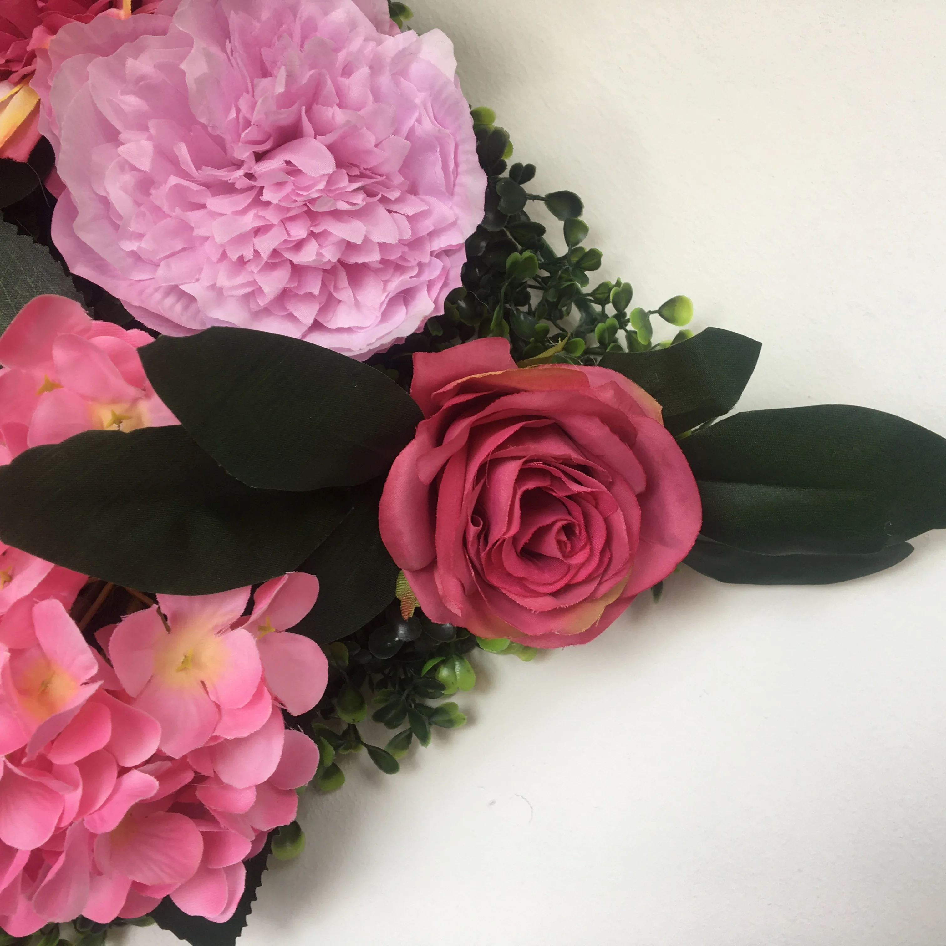 40x60cm Green Leaves Fake Foliage Mat Decoration Artificial Flower Wall Panels for Wedding, Infant, New Born, Baby Shower