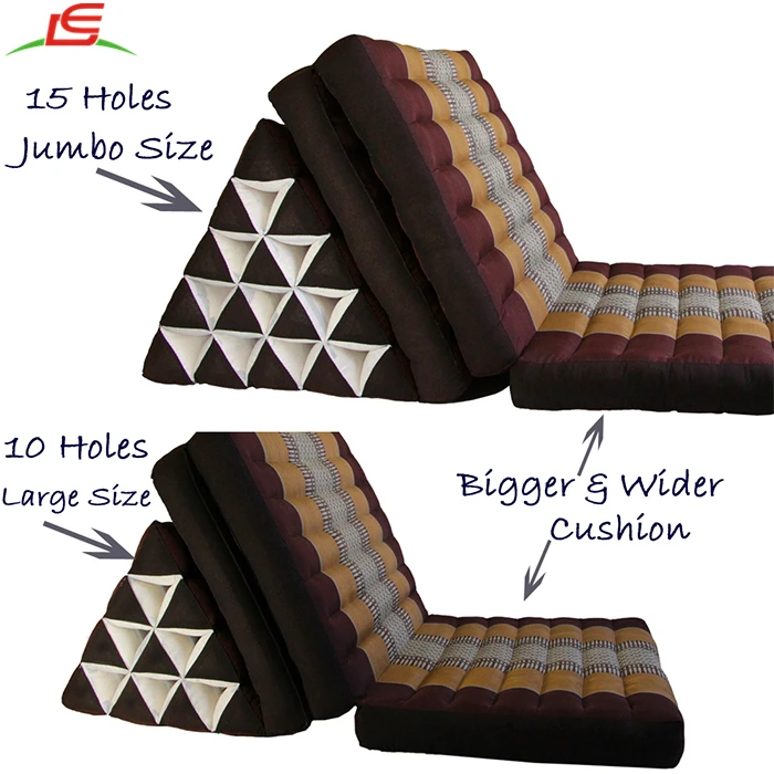 THAI TRIANGLE PILLOW DECORATIVE KAPOK COTTON CUSHION