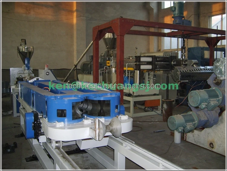 Производственная линия гофрированных труб с одной стенкой из ПВХ