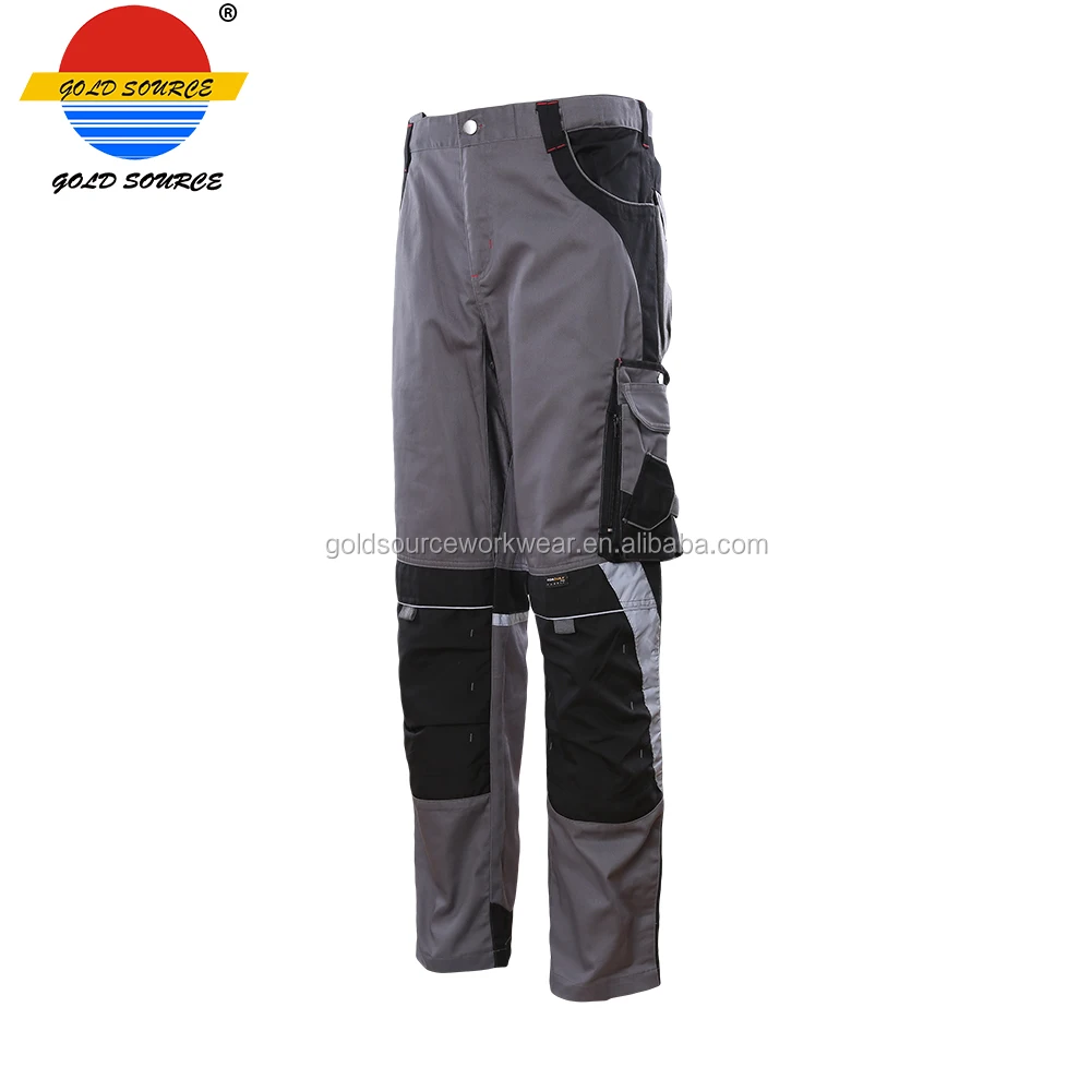 
2018 Premium Cordura Pocket YKK Zippers Grey Workwear Cargo Pants for Men 