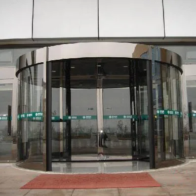 New design aluminum alloy rotating glass doors for hotel building