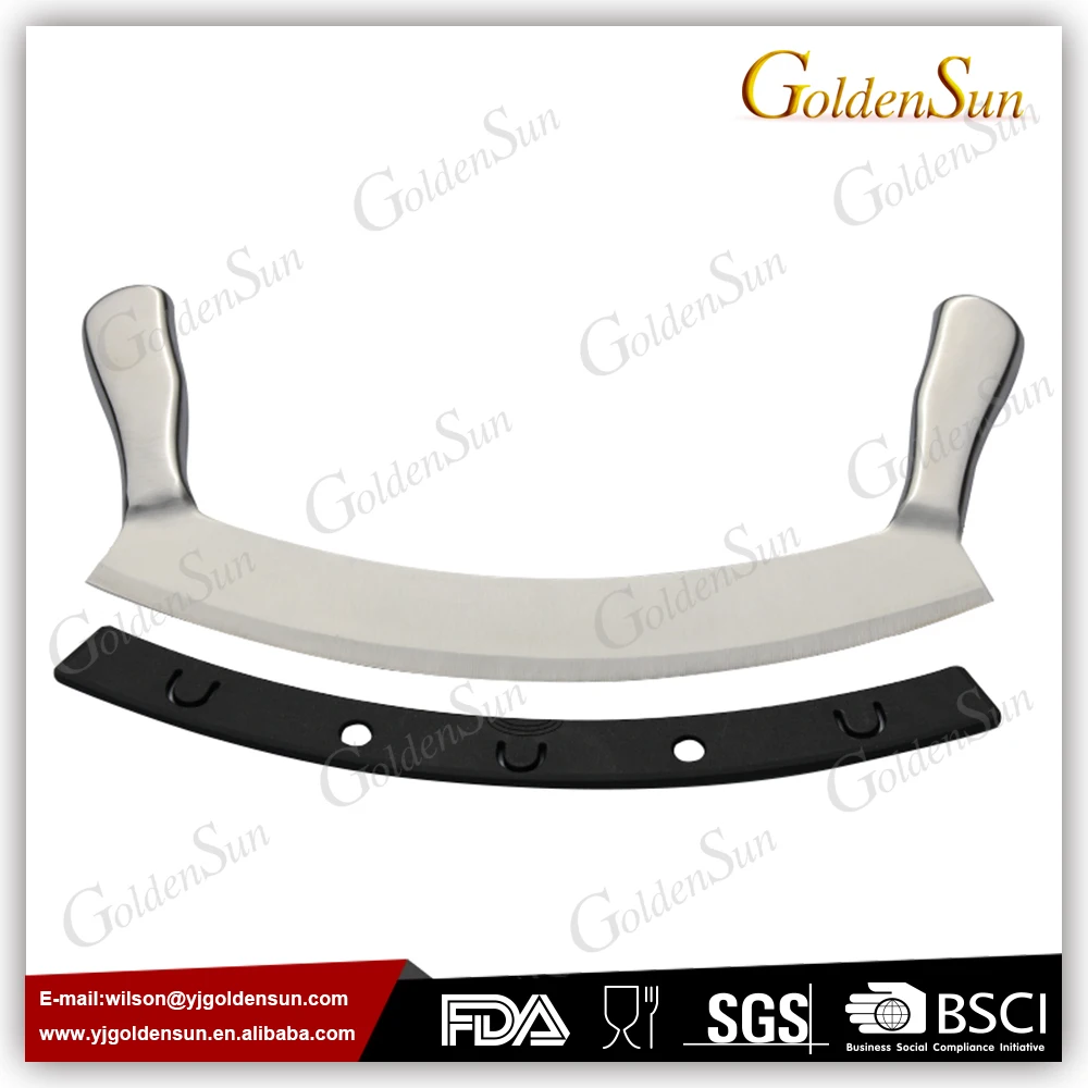 12 Inches Black Color Nonstick Coating Pizza Cutter Knife With Protective Cover