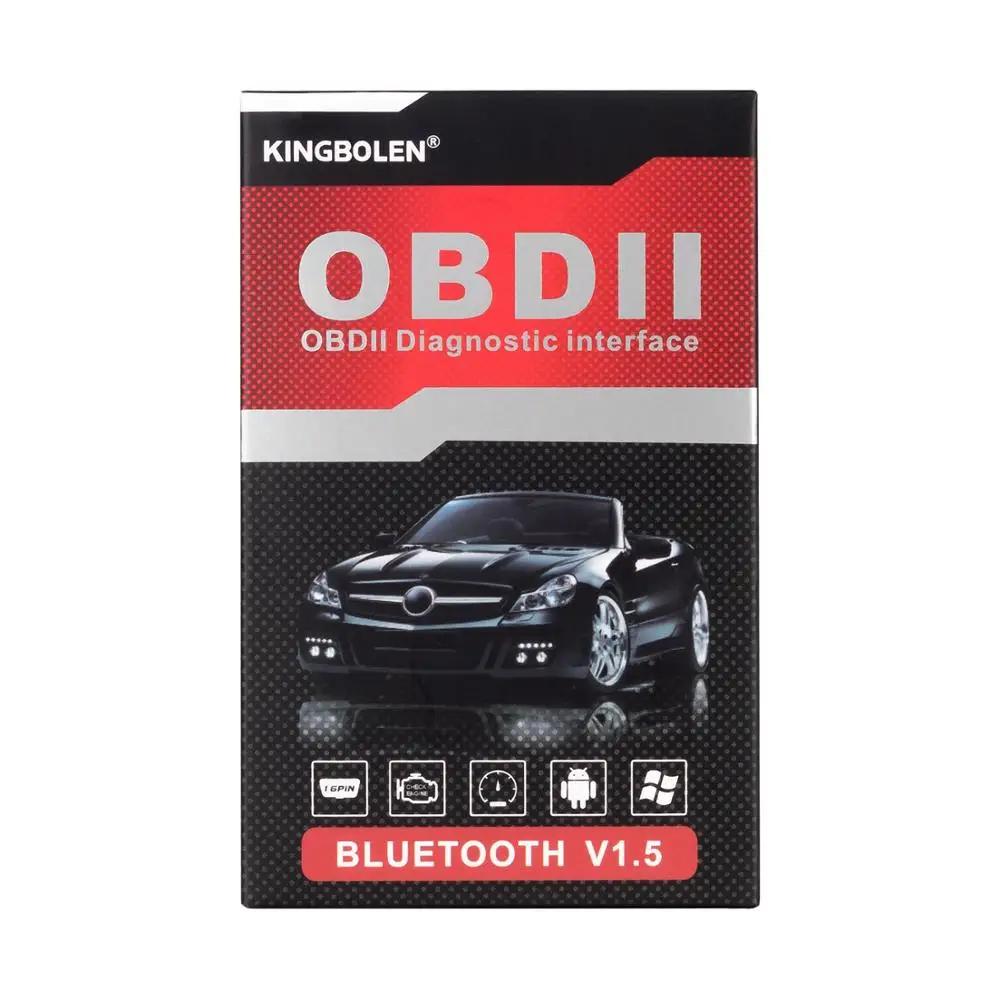 KINGBOLEN New Design OBD SCAN Bt OBD2 Diagnostic Interface ELM327 Bt V1.5 With PIC18F25K80 Supports J1850 Protocol