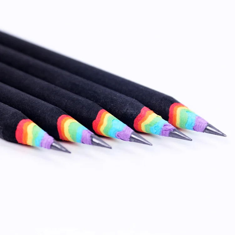 New Eco Friendly Rainbow Newspaper Pencil