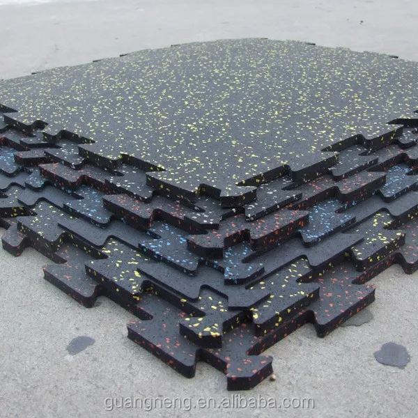 10 мм головоломка Блокировка тренажерный зал резиновый коврик и Кроссфит резиновая плитка и фитнес резиновый пол