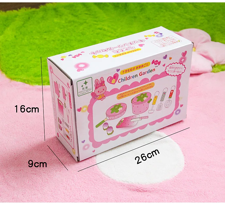 Wholesale Japanese Strawberry wooden Children Kitchen accessories toys cooking play set Toy for kids WDS004