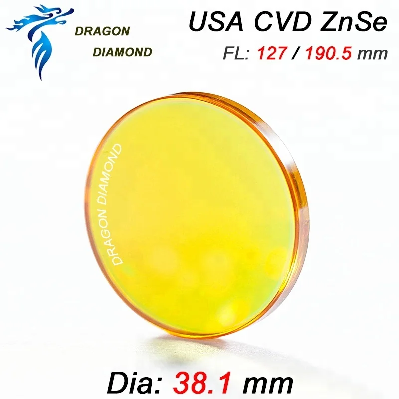 Co2 Laser Focus Lens Usa Znse With 12mm/18mm/19.05mm/20mm For Laser Cutting Machine