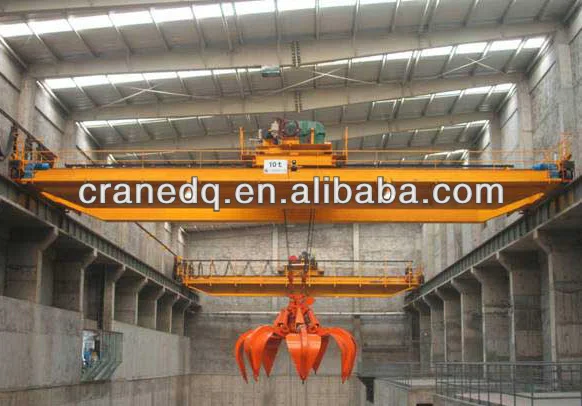 45T Double girder overhead crane used for steel scrap