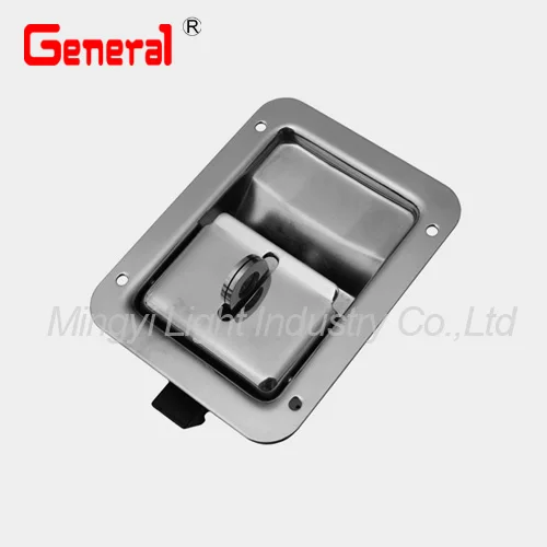 
SS padlockable folding T handle flush latch and tool box lock 