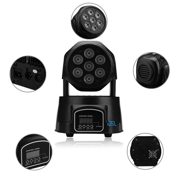 dj light 7x12 4in1 rgbw led mini beam wash moving head