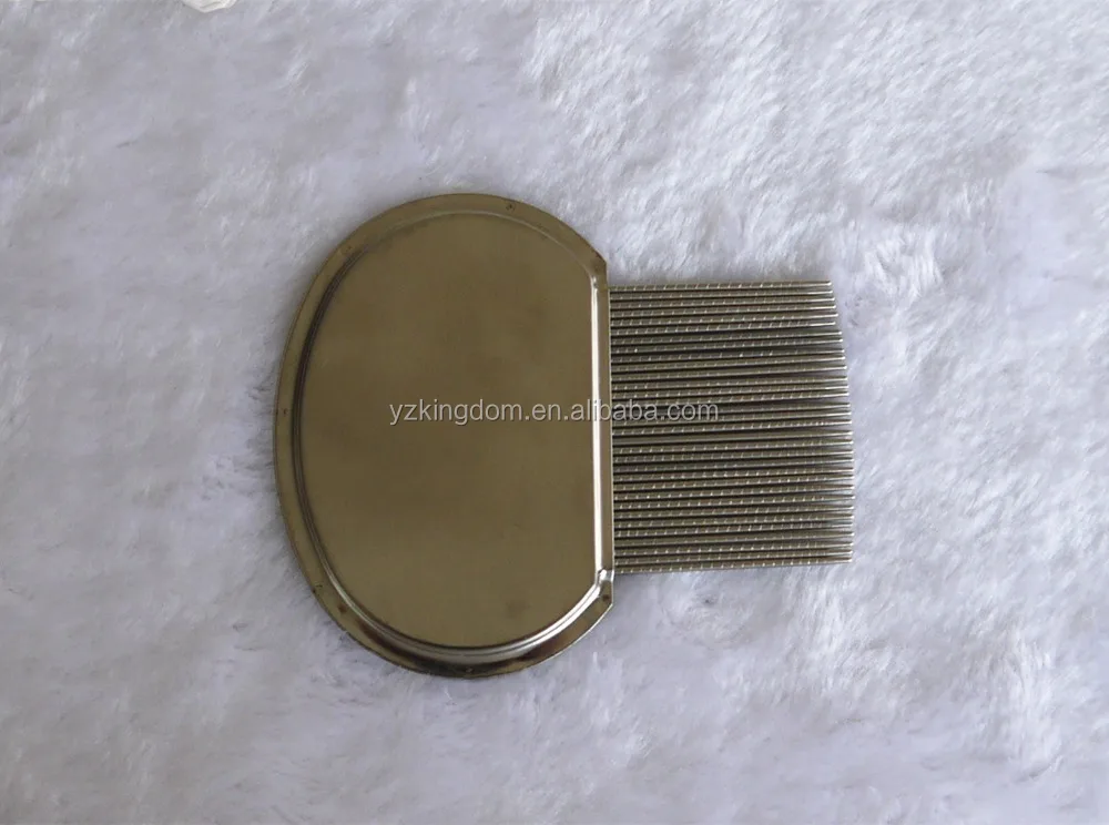 Hot Selling Stainless Steel Handle Grooved Teeth Flea Lice Nit Louse Tick Comb For Human Kid Child Hair Cleaning