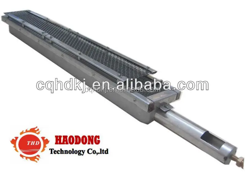 Natural gas ceramic infrared hog grill heating panel