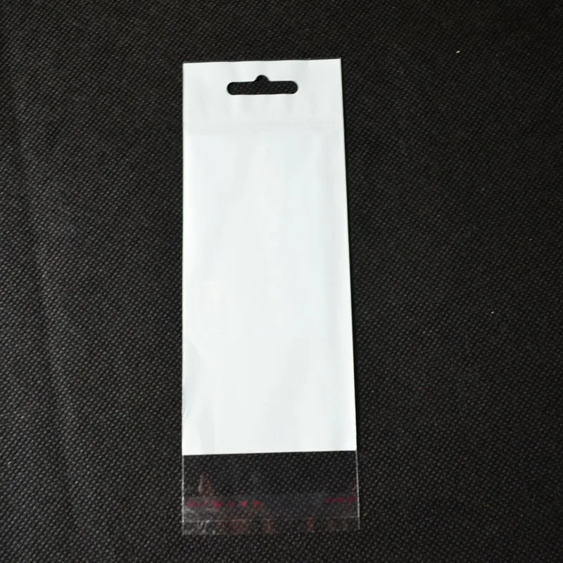 China YiWu supplier small mini transparent clear self adhesive opp header plastic packing bags with custom logo