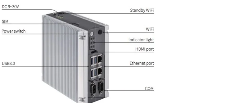 Nodka desktop and din rail computer mini pc 4 lan eBOX-3560
