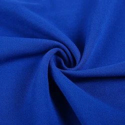 New design single jersey blended 100% polyester bird eye pique knitted fabric
