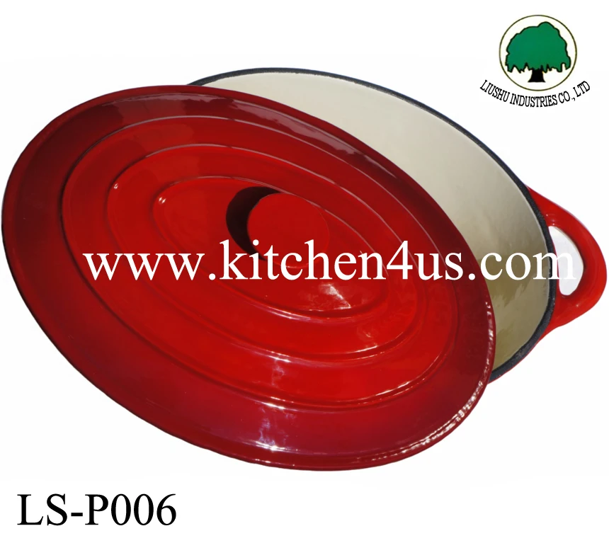 4L enamel cast iron pot casserole cookware