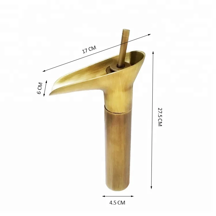 
Manufacturer Wholesale Low MOQ Single Hole Antique Brass Faucet 