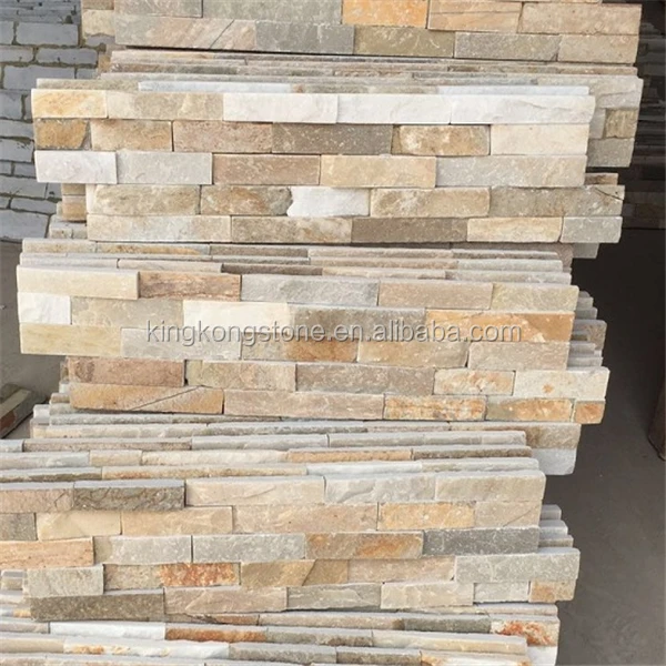 
Popular and best price yellow quartzite Z-shape fixwall 