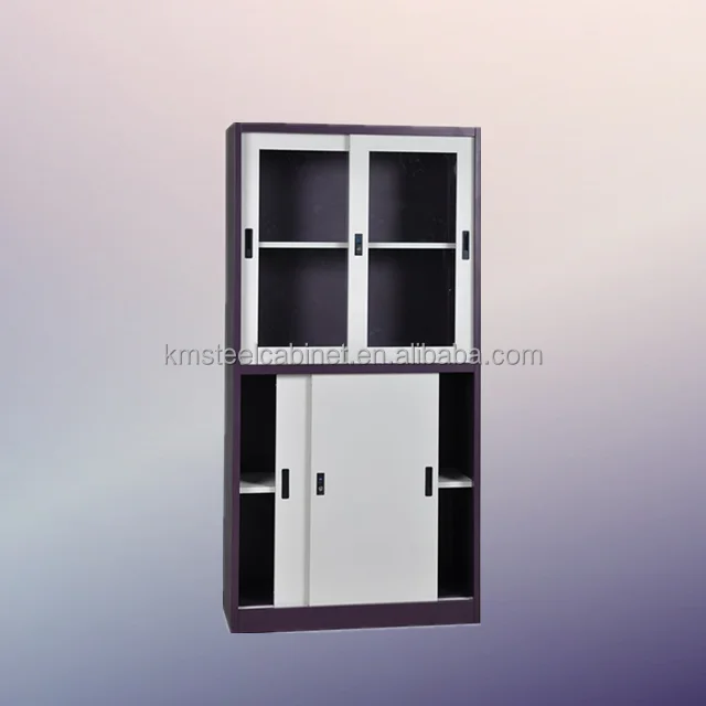Office Steel Cabinet Sliding Door Filing Storage Metal Furniture