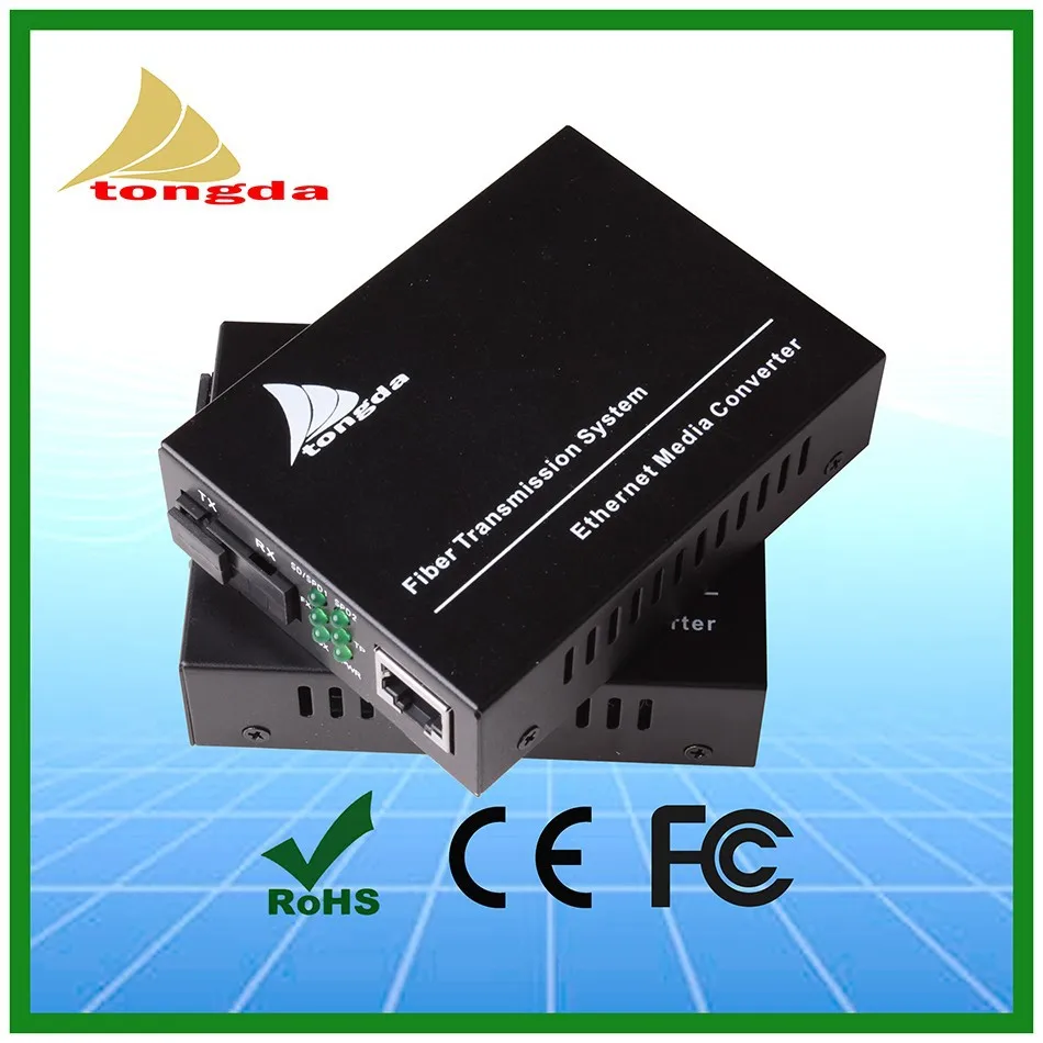 10/100m 20km single fiber single mode ctc optical fiber media converter
